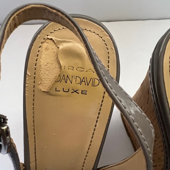 Circa Luxe Joan & David Cjreaia Cork Wedge Heels Shoes Size 7 - Picture 4 of 11